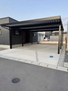 T様邸　米子市　駐車場土間コンクリート工事